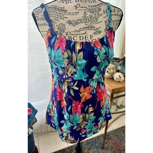 Unbranded Floral Tankini Top - Picture 1 of 7